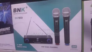 BNK Bk-901 Dual Channel VHF Digital Wireless Microphone Set.