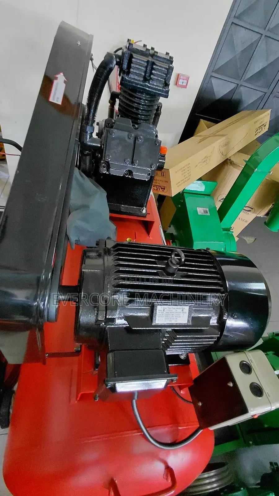 Aico Japan 1000l Three Phase Air Compressor 20hp 3 Piston.