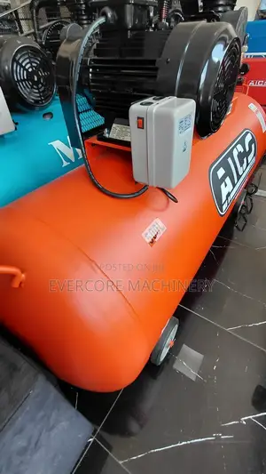 500l Electric Air Compressor Aico Japan With 10hp Motor 12bar.
