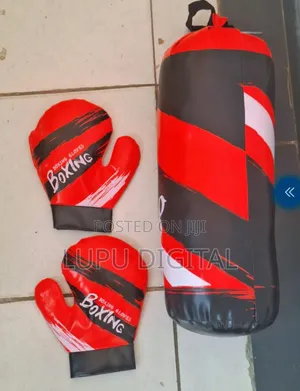 Kids Boxing Set With Punching Bag Gloves Durable Training Boxing Kit