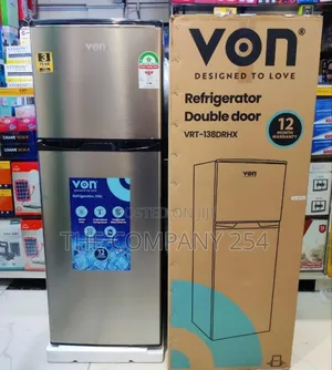 Von 138litres Double Door Refrigerator