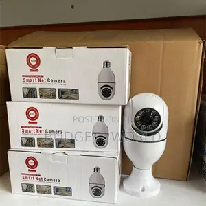 CCTV Security PTZ Bulb Cam* Auto Tracking/Ac Power V380 Pro Light Cam