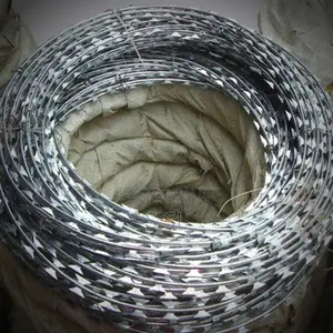 450mm Coil Concertina Razor Wire Razor Blade Barbed Wire