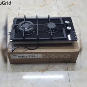 Haier Glass Inbuilt 2 Burner Wok Burner Hob Cooker Auto Ignition,