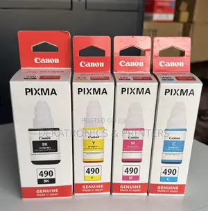 Boxed Genuine Canon 490 Inks