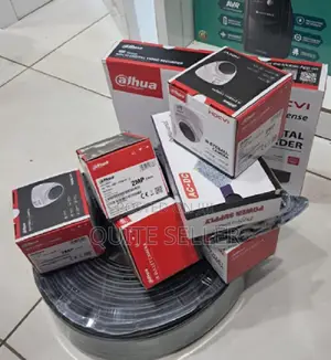Dahua CCTV 4 Camera Set Full Package Kit With DVR Hd (Bullet or Dome)