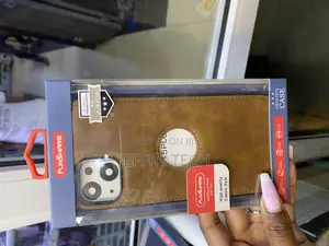 Minxuu Vegan Leather iPhone 15 Pluscase With Apple Logo Cut