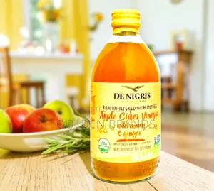 De Nigris Organic Raw Unfiltered Honey Ginger Apple Cider Vinegar500ml