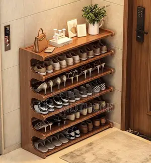 Modern Space Saving 6 Tier Bamboo Shoe Rack*
