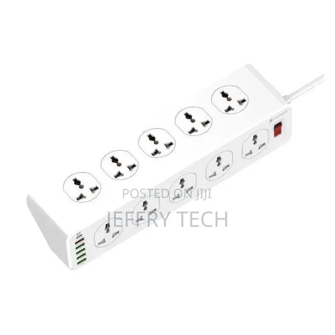 Light Wave Lw-Ext-106u-3p 10-Socket Extension With Surge