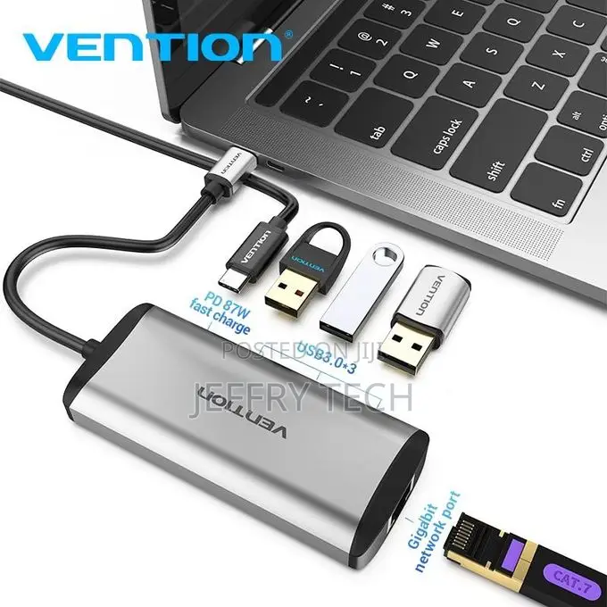 Vention Usb-C Multi-Functional 5 in 1 Docking Station Type C to Usb 3.