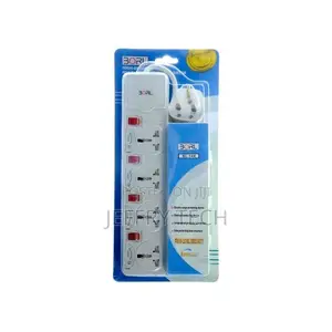 Borl High-Grade 4-Way Fused Surge Protected Extension Cable