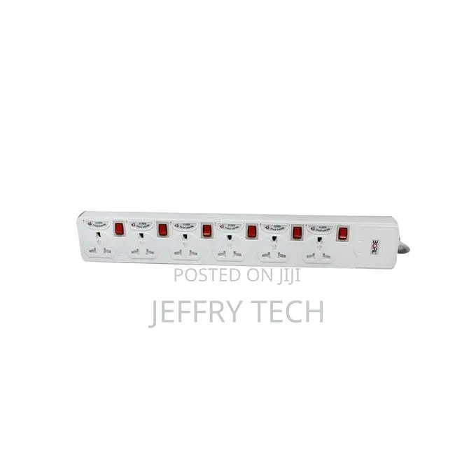 Borl 6ways Heavy Load Extension Cable -Grey