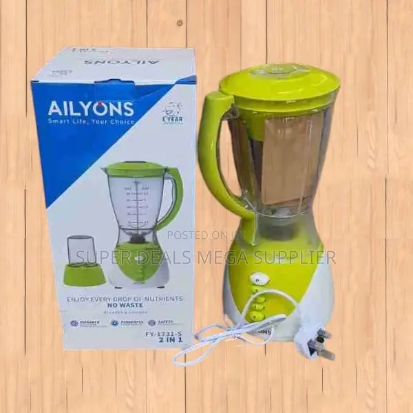 Ailyons 1.8l Multi-Function Durable 2-in-1 Blender and Grinder Set