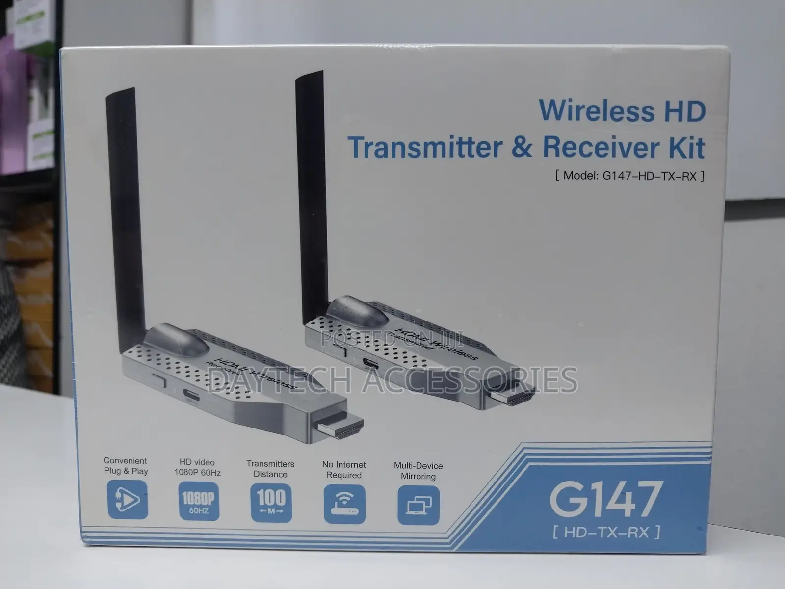 G147 100m Wireless Hdmi Transmitter and Receiver Extender Kit Adapter