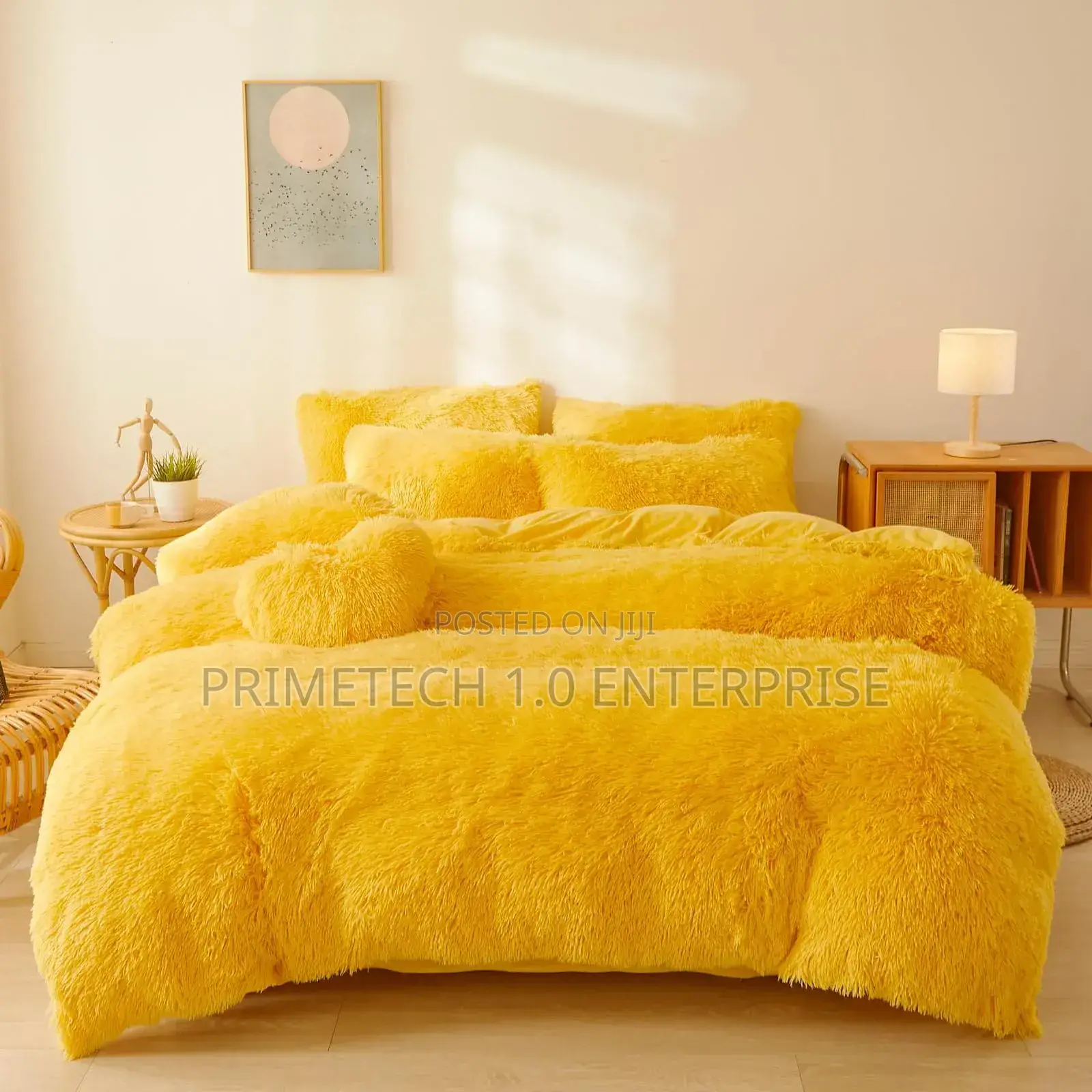Yellow Fluffy 6*7 Duvets