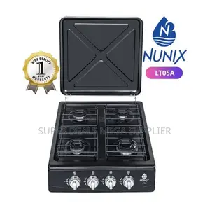 Durable and Energy Efficient Nunix 4 Burner Table Top Gas Cooker