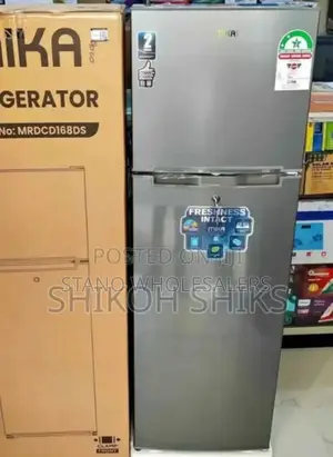 168litres Mika Double Door Refrigerator