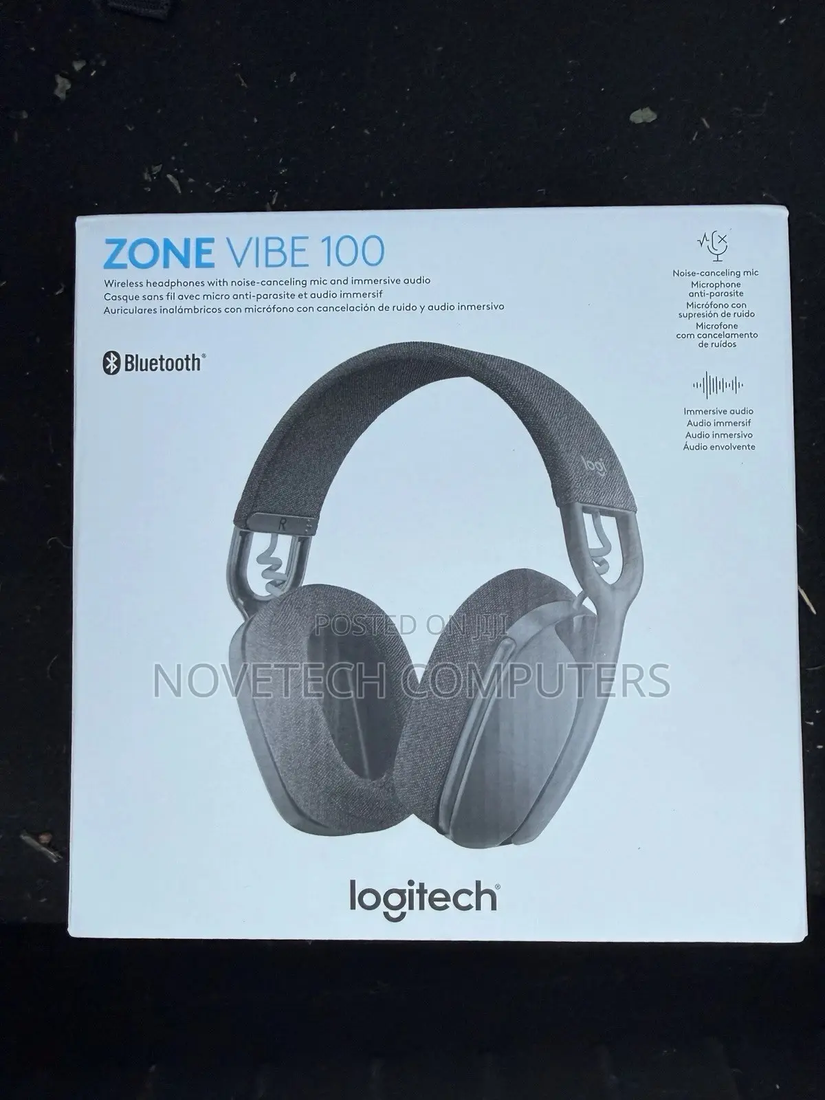 Logitech Zone Vibe 100 Wireless Noise Canceling Bluetooth Headset