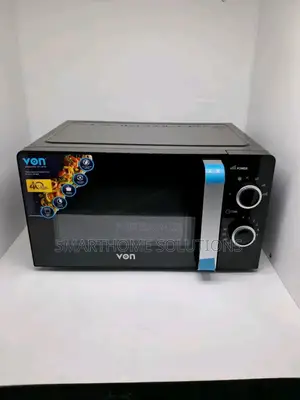 Black Von Microwave Oven Analogue/ Manual 20mgx /Vam