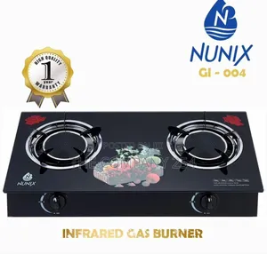 Nunix 2 Burner Glass Infrared Stove Gi-004 at 4500