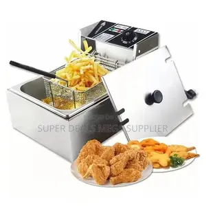 Easy Controls 6l Electric Stainless Steel Deep Fryer Adjustable Heat