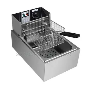 Great for Frying 6l Single Tank Electric Deep Fryer Adjustable Heat