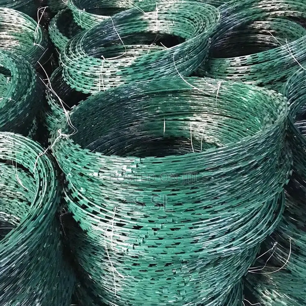 Green Electric Fence Razor Wire
