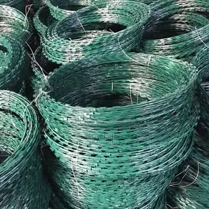Green Electric Fence Razor Wire