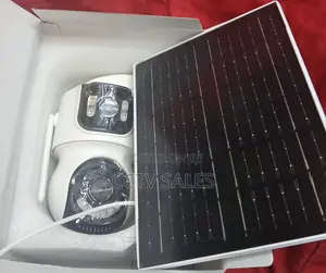 Icsee Solar Powered 4g Dual Lens 4mp Security Camera Outdoor-