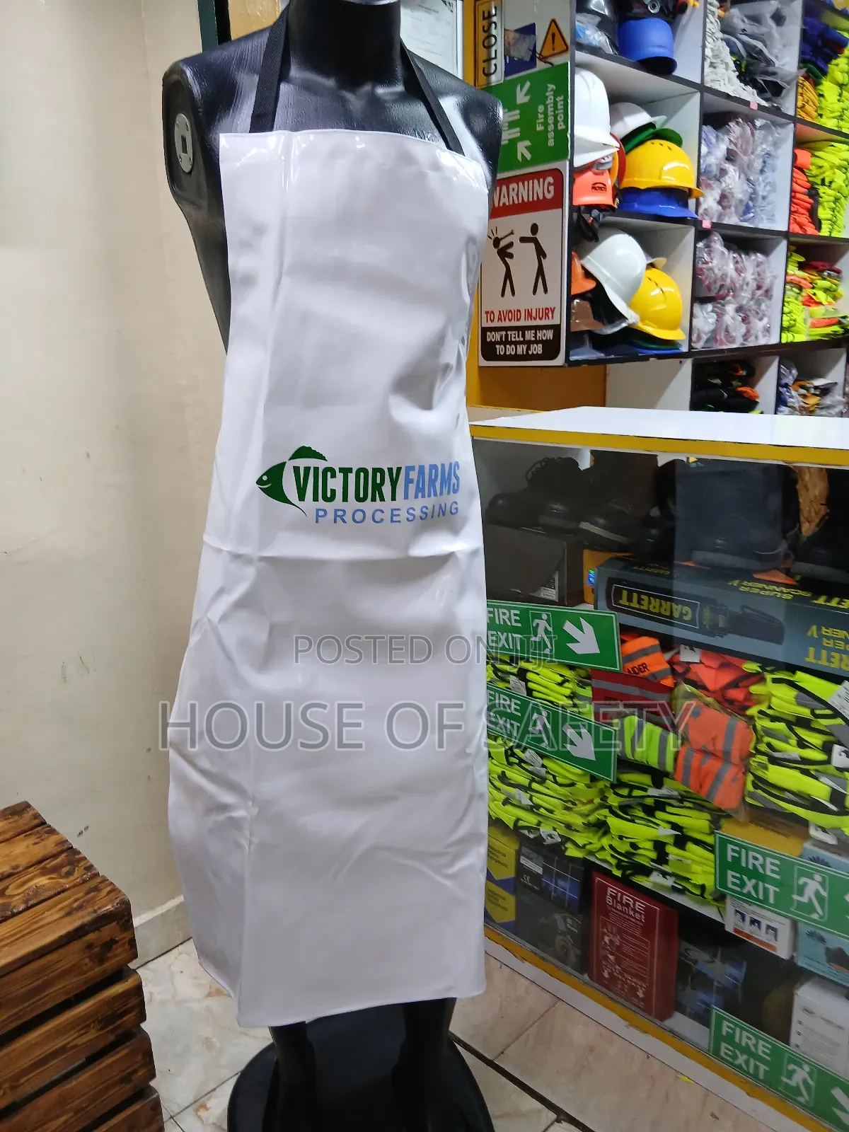 White Long-Lasting Waterproof Aprons