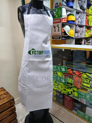 White Long-Lasting Waterproof Aprons