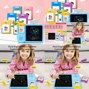 *Flashing Cards LCD Tablet Combined Educative Pad Pink*Blue*