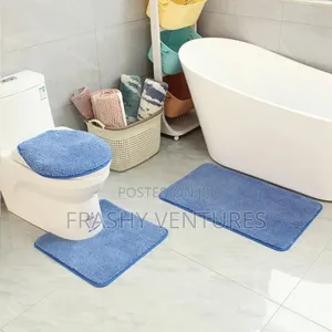 3 Pcs Toilet Bathroom Mats