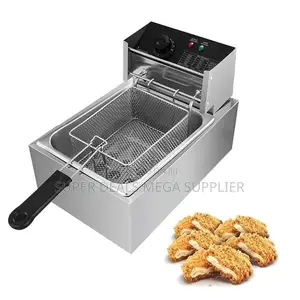 Fast Heating 6l Electric Adjustable Heat Deep Fryer With Single Tank