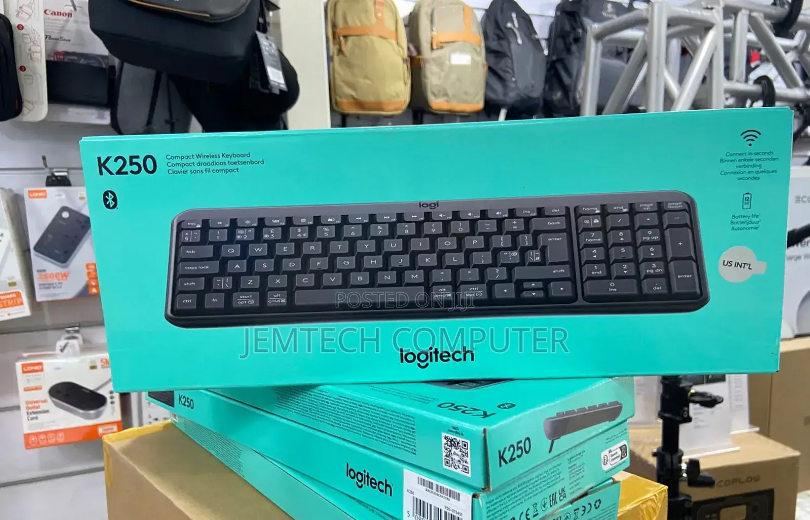 Logitech Compact Bluetooth Wireless Keyboard - Graphite