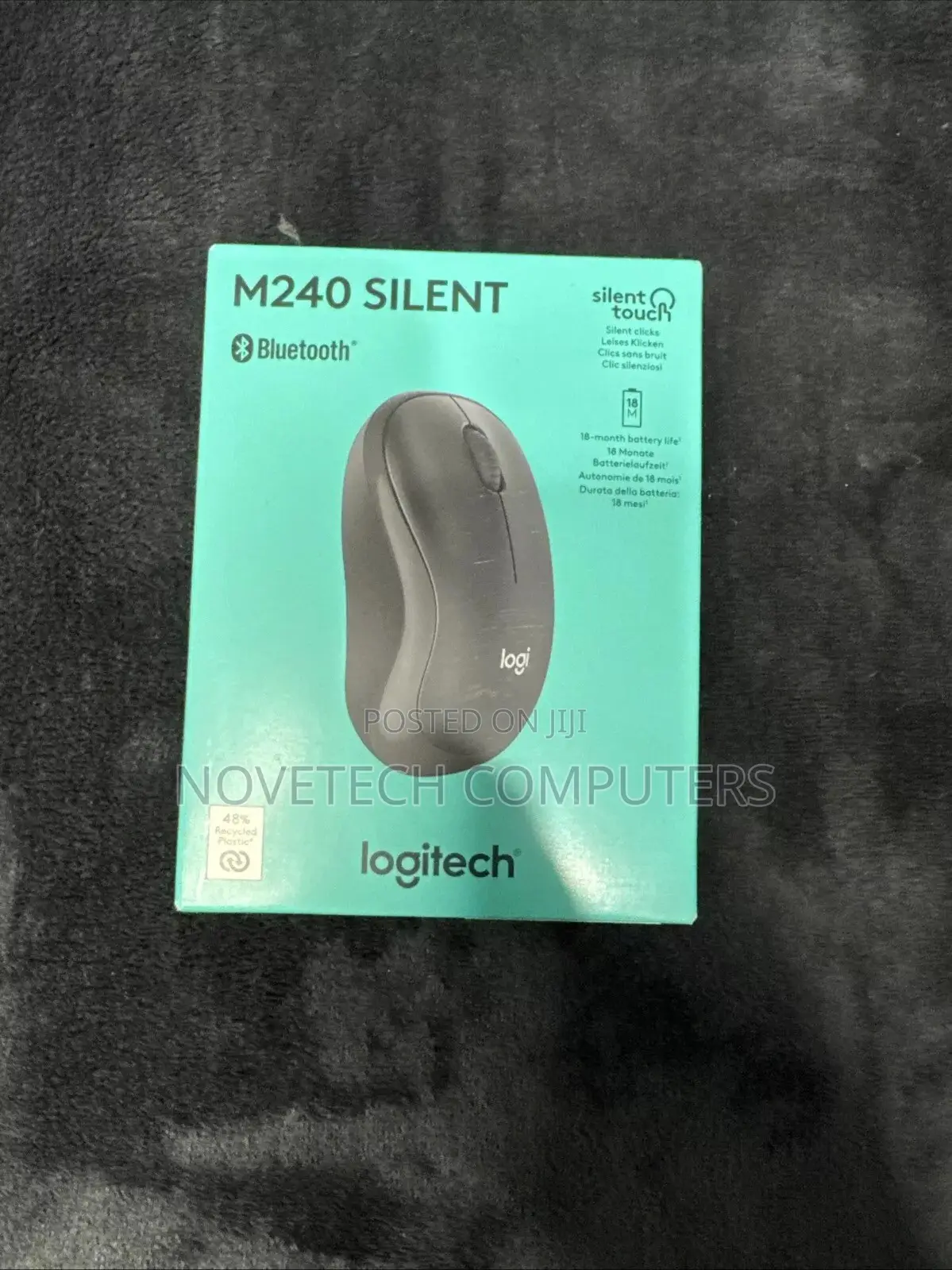 Logitech M240 Silent Bluetooth Wireless Mouse Comfortable Shape