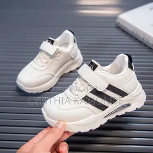 White Black Brown Kids Shoes