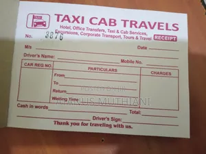 Ready Taxi Receipt Book