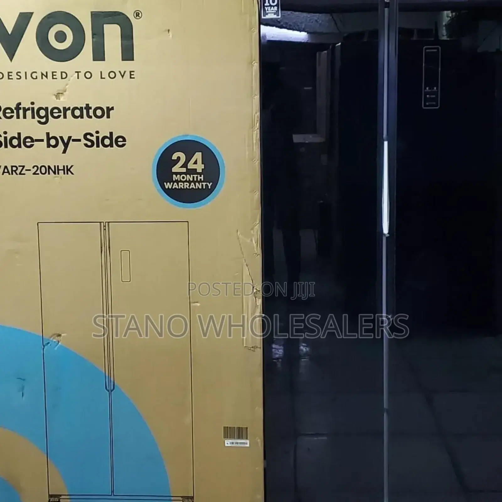 Von 429 Litres Side by Side Refrigerator