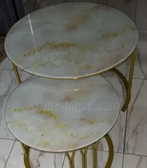 Executive Marble Top Nesting Table