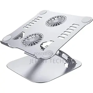 Laptop Stand With Dual Cooling Fan V4.0 - Silver