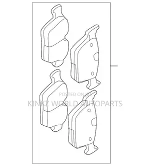 Lr160436 Discovery , Sport Range Rover Evoque Rear Brake Pad