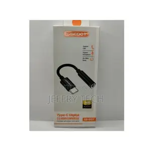 X-Scoot Type-C to 3.5mm Adapter-Color-Black.