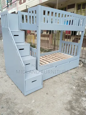Grey Double Decker Bed for Sale