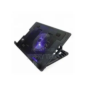 Notebook Laptop Cooling Pad With Stand - Black, Blue Light