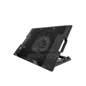 Notebook Laptop Cooling Pad With Stand - Black, Blue Light