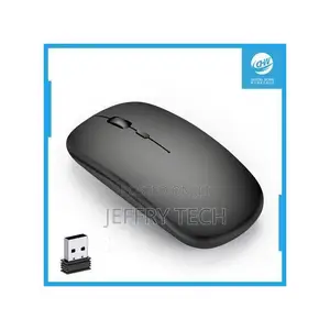 Wireless Rechargeable Mouse for Laptop 2.4g Slim Mice With Usb Receiv