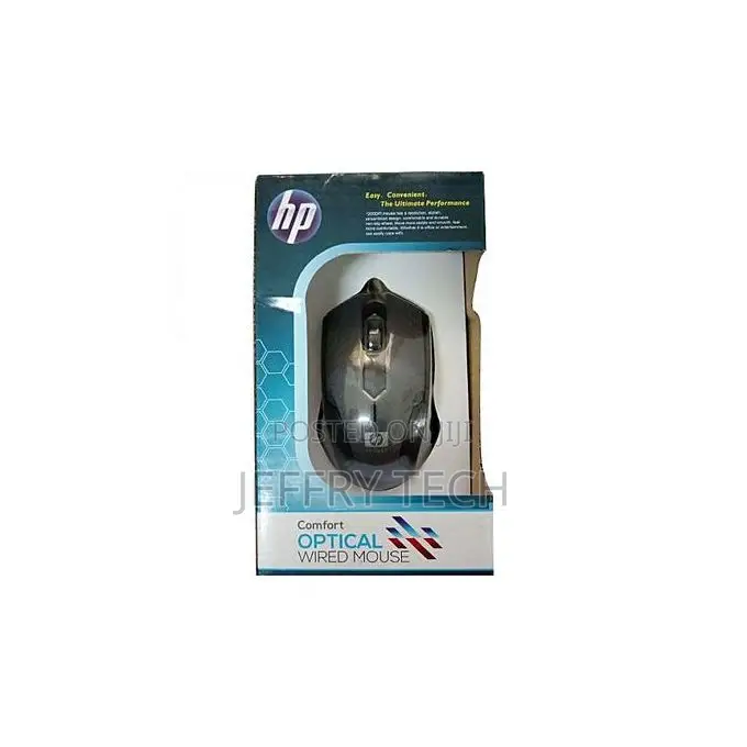 Hp Wired Optical Mouse - Black
