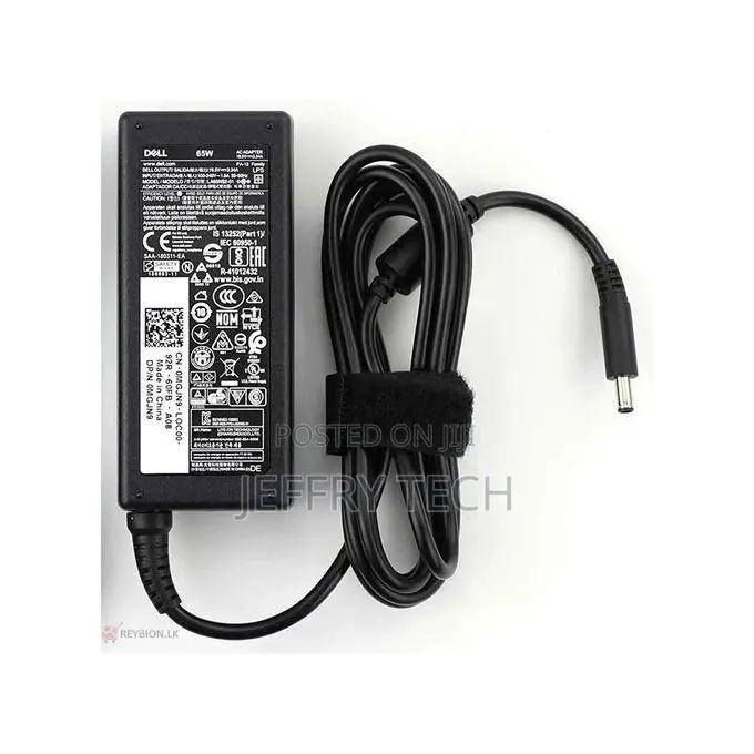 Dell Small Pin Adapter, 19.5v -Black